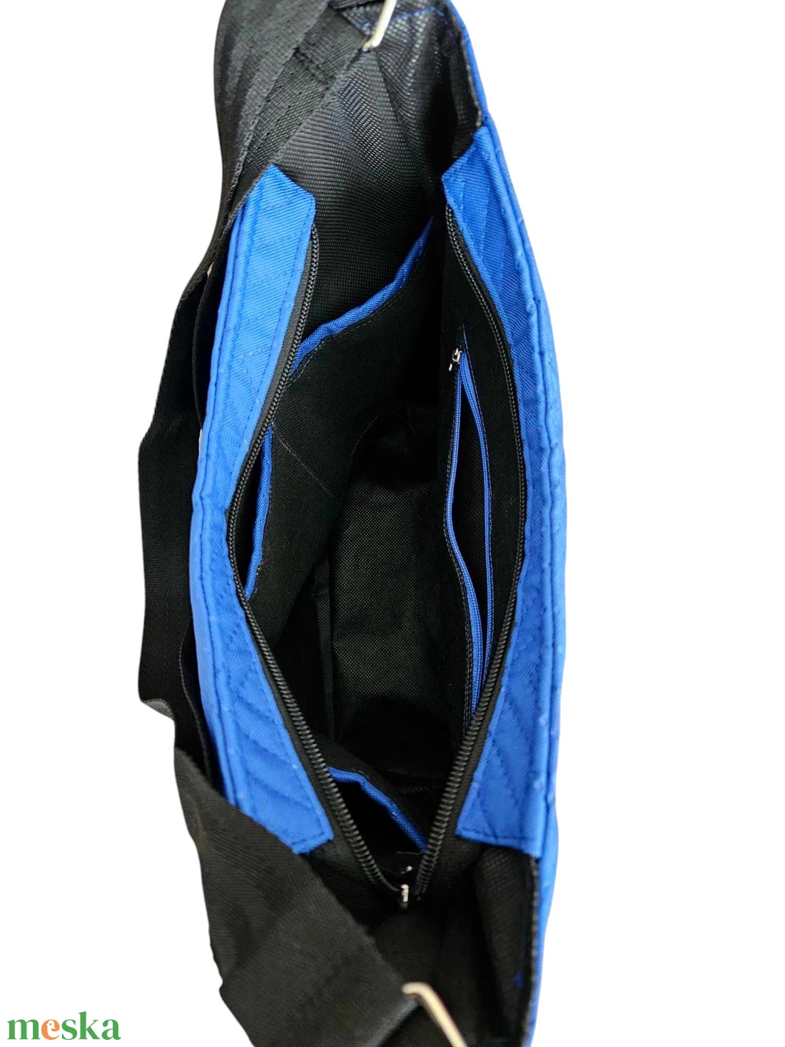 Kétfunkciós kék vízálló táska - táska & tok - kézitáska & válltáska - válltáska - Meska.hu