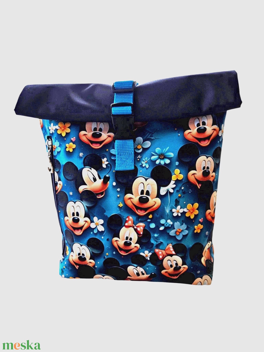 Mickey egeres roll-top hátizsák - táska & tok - hátizsák - roll top hátizsák - Meska.hu