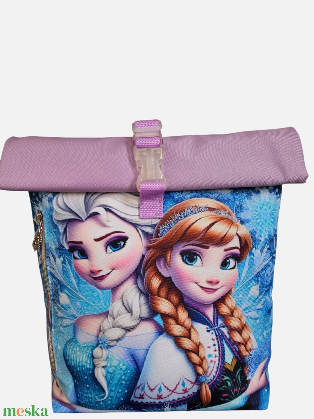 Egyedi jégvarázs roll-top hátizsák - táska & tok - hátizsák - roll top hátizsák - Meska.hu