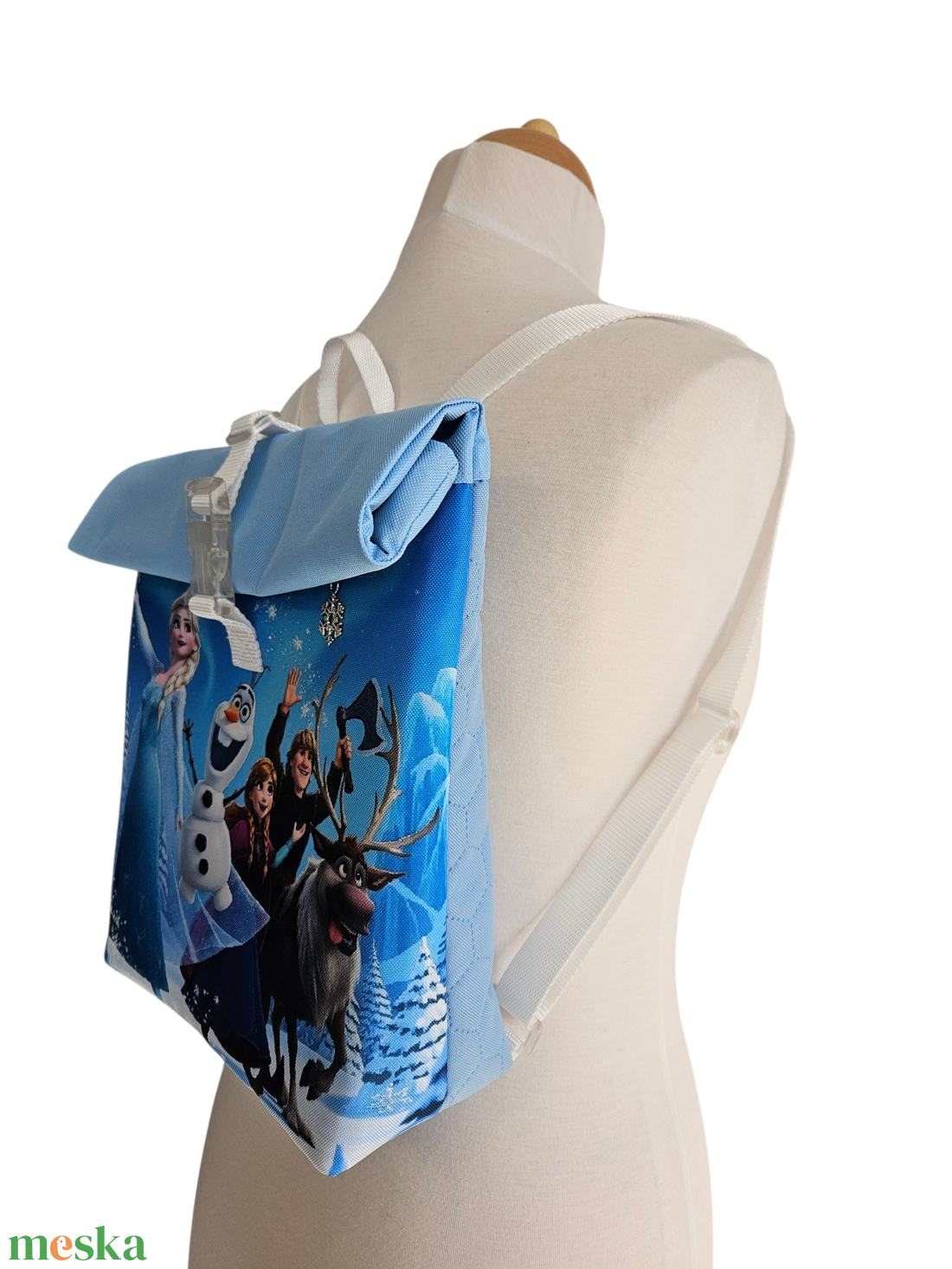 Egyedi jégvarázs roll-top hátizsák - táska & tok - hátizsák - roll top hátizsák - Meska.hu