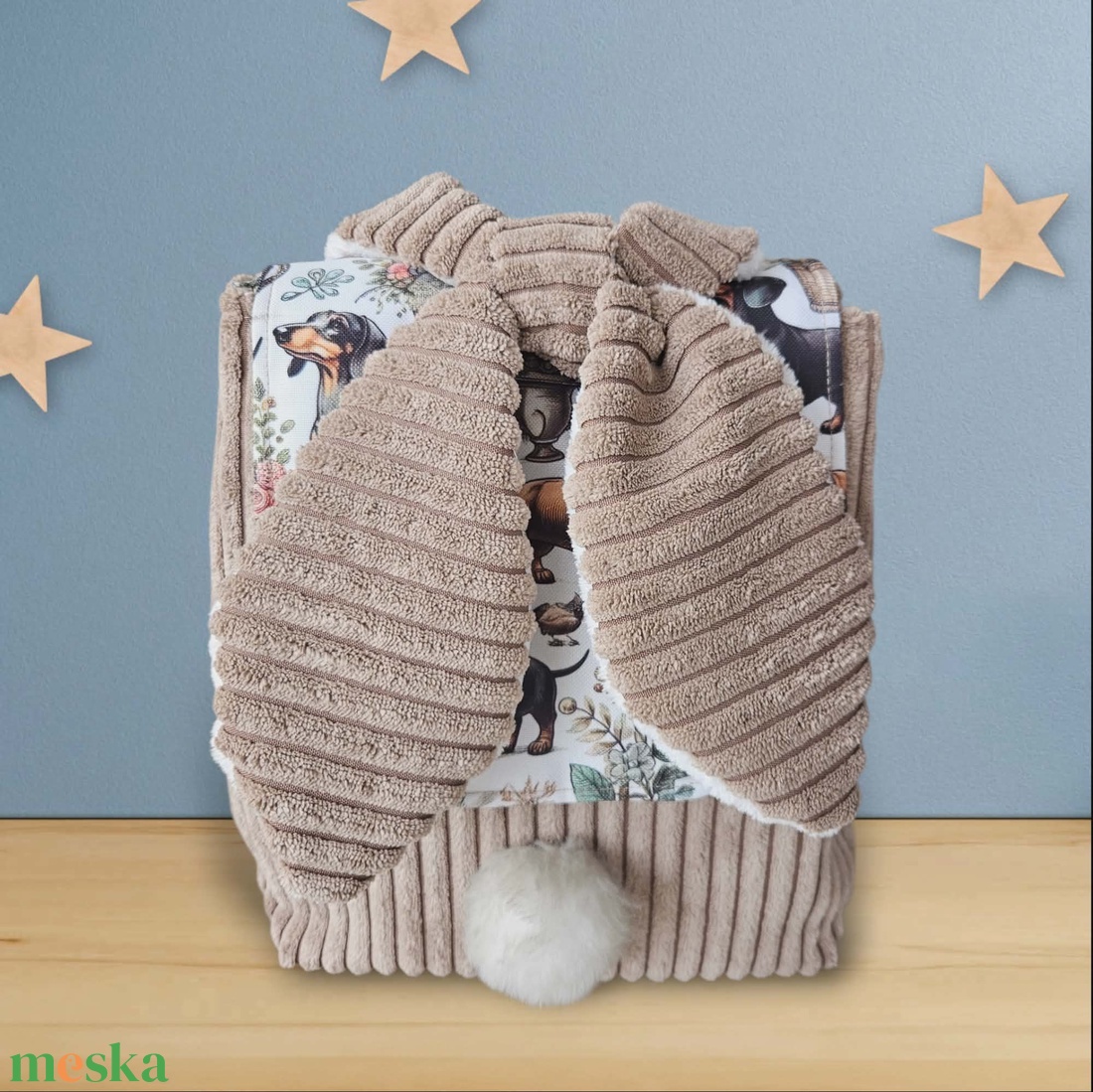 Nyuszis hátizsák vízálló béléssel - táska & tok - hátizsák - kishátizsák - Meska.hu