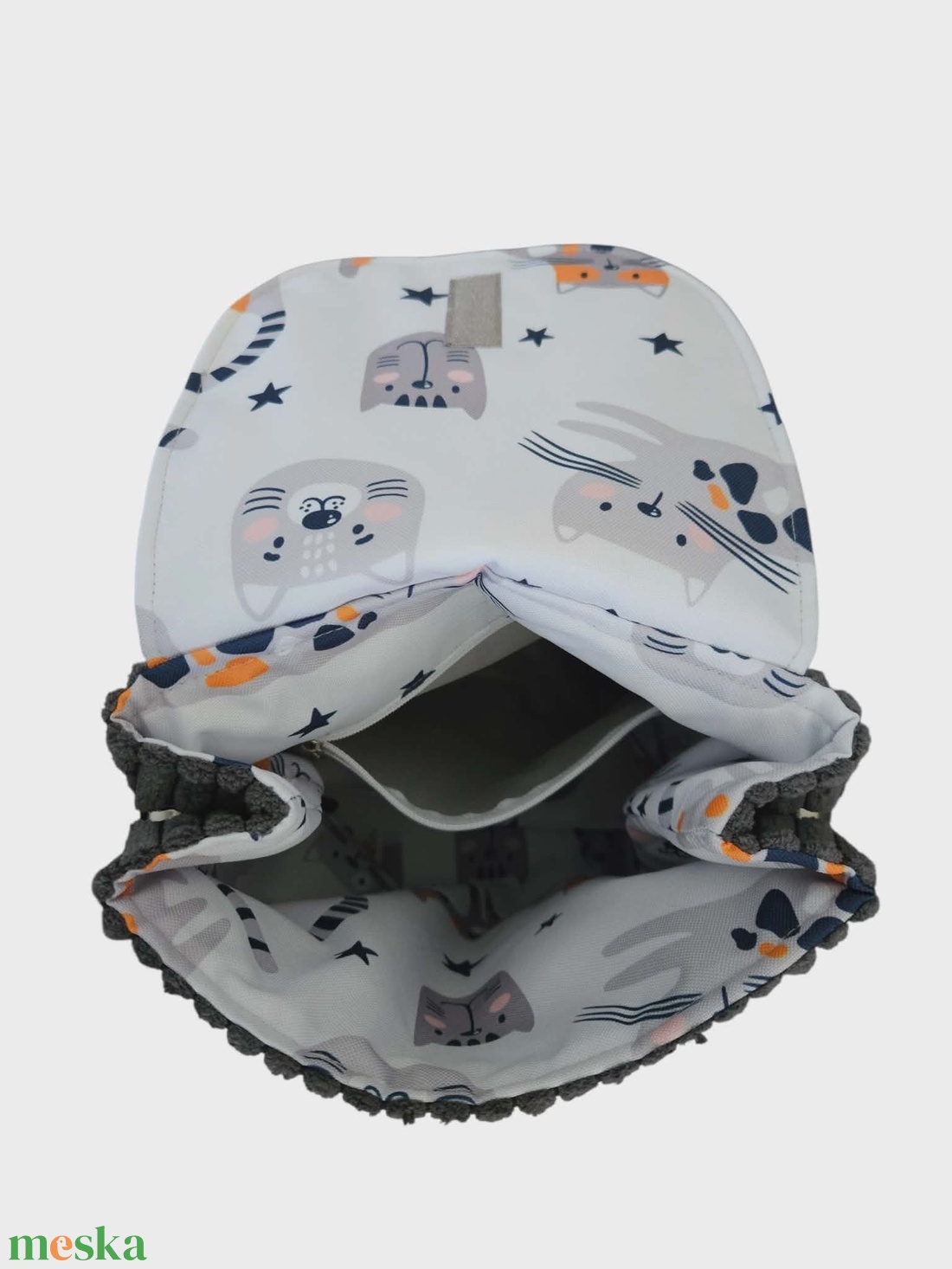 Nyuszis hátizsák vízálló béléssel - táska & tok - hátizsák - kishátizsák - Meska.hu