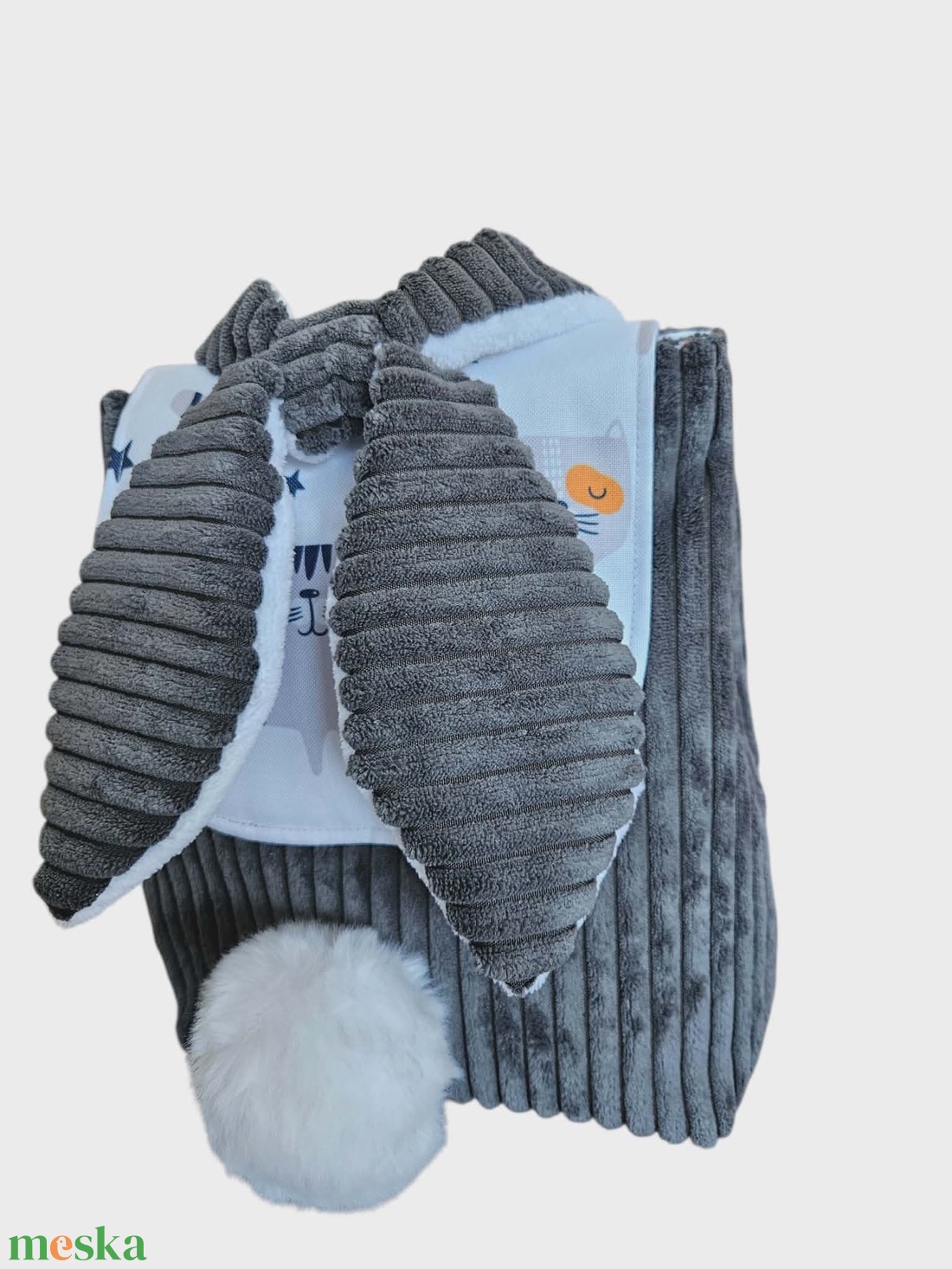 Nyuszis hátizsák vízálló béléssel - táska & tok - hátizsák - kishátizsák - Meska.hu