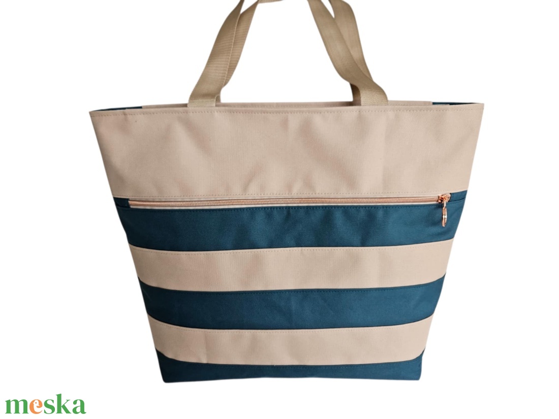 Vízálló strandtáska/fitnesz táska/shopper rögzíthető pénztárcával - táska & tok - kézitáska & válltáska - nagy pakolós táska - Meska.hu