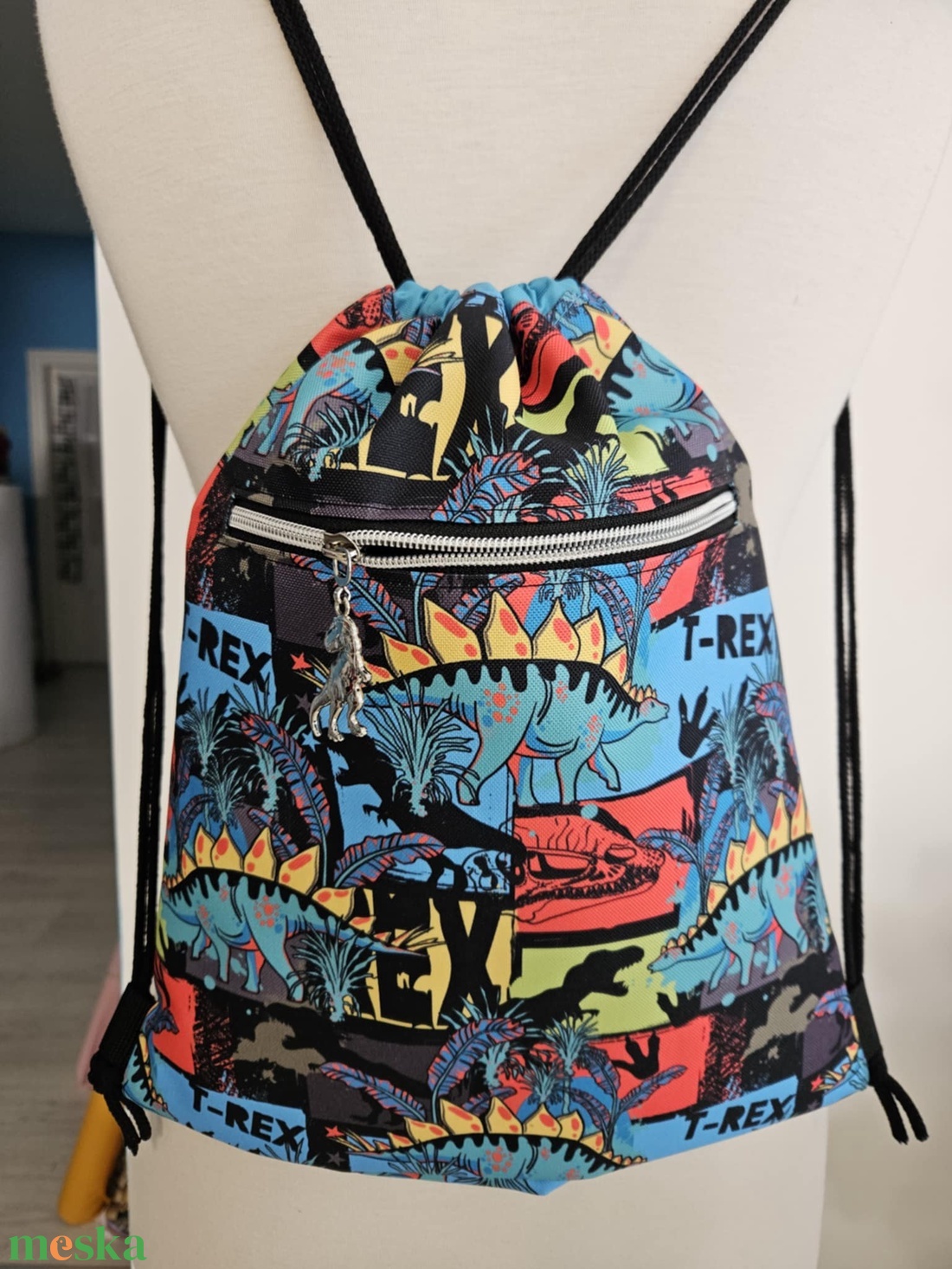 Stitch mintás vízálló tornazsák  - táska & tok - hátizsák - tornazsák, gymbag - Meska.hu