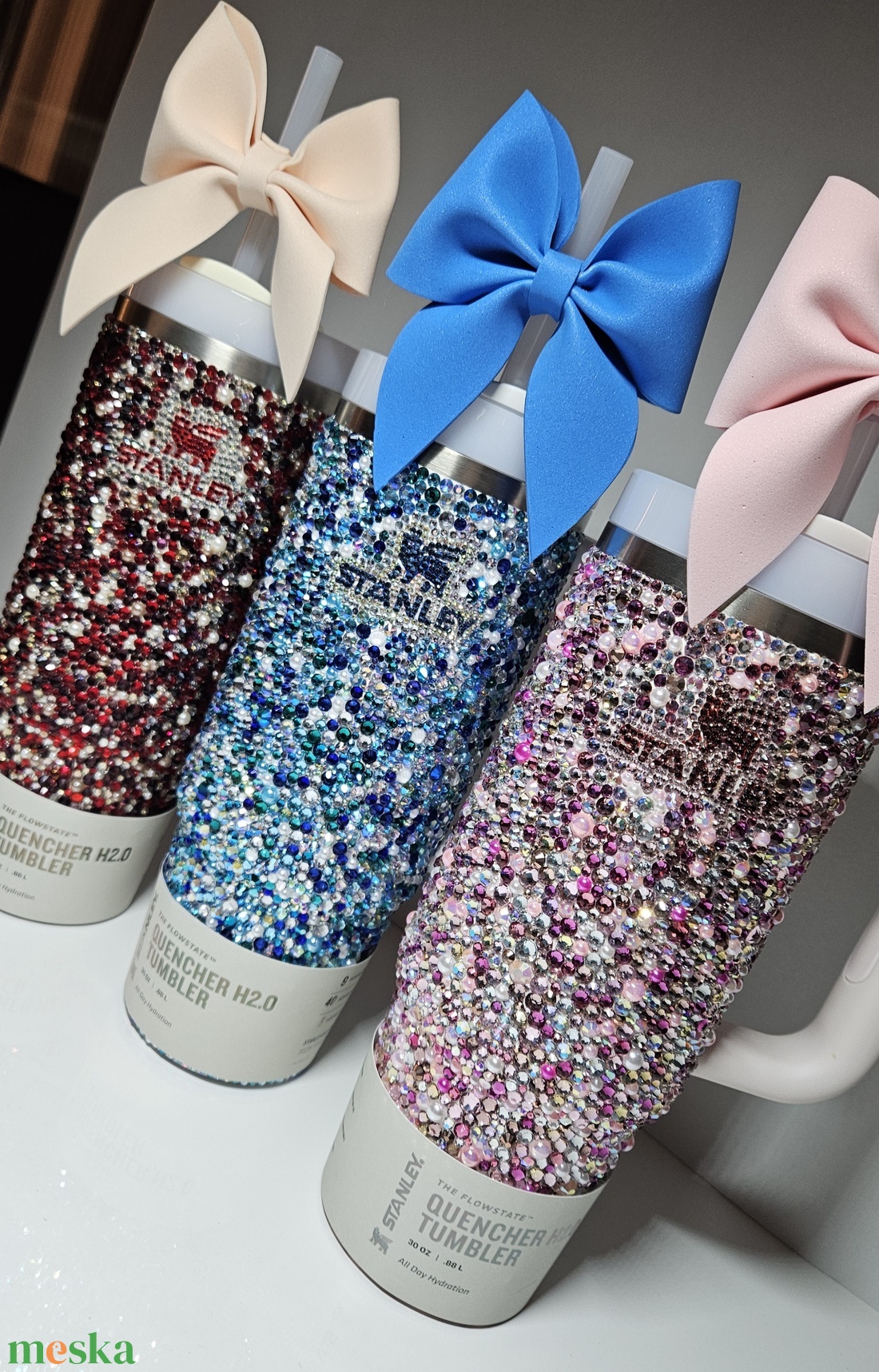 Termosz Stanley üvegkővel díszítve - otthon & életmód - konyhafelszerelés, tálalás - italos kellékek - kulacsok - Meska.hu