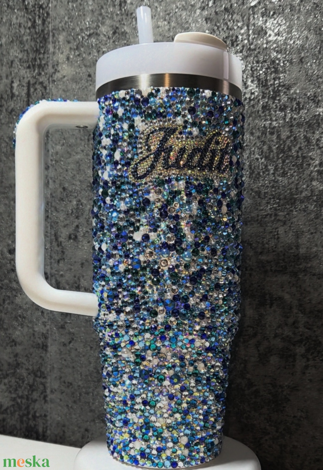 Termosz Stanley üvegkővel díszítve - otthon & életmód - konyhafelszerelés, tálalás - italos kellékek - kulacsok - Meska.hu