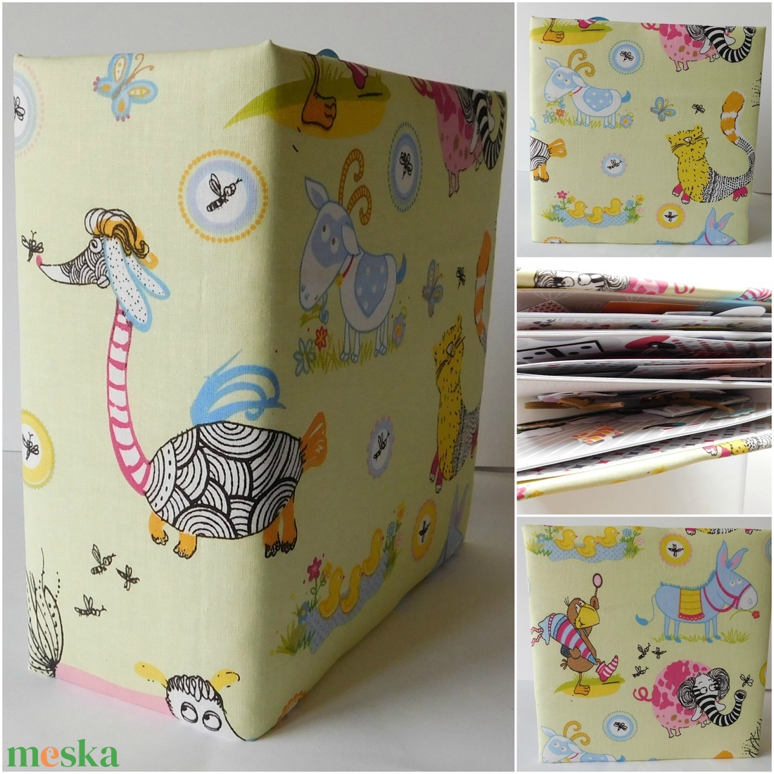 Egyedi, kézműves scrapbook babakönyv, foglalkoztató könyv gyerekeknek - játék & sport - textilkönyv & babakönyv - Meska.hu