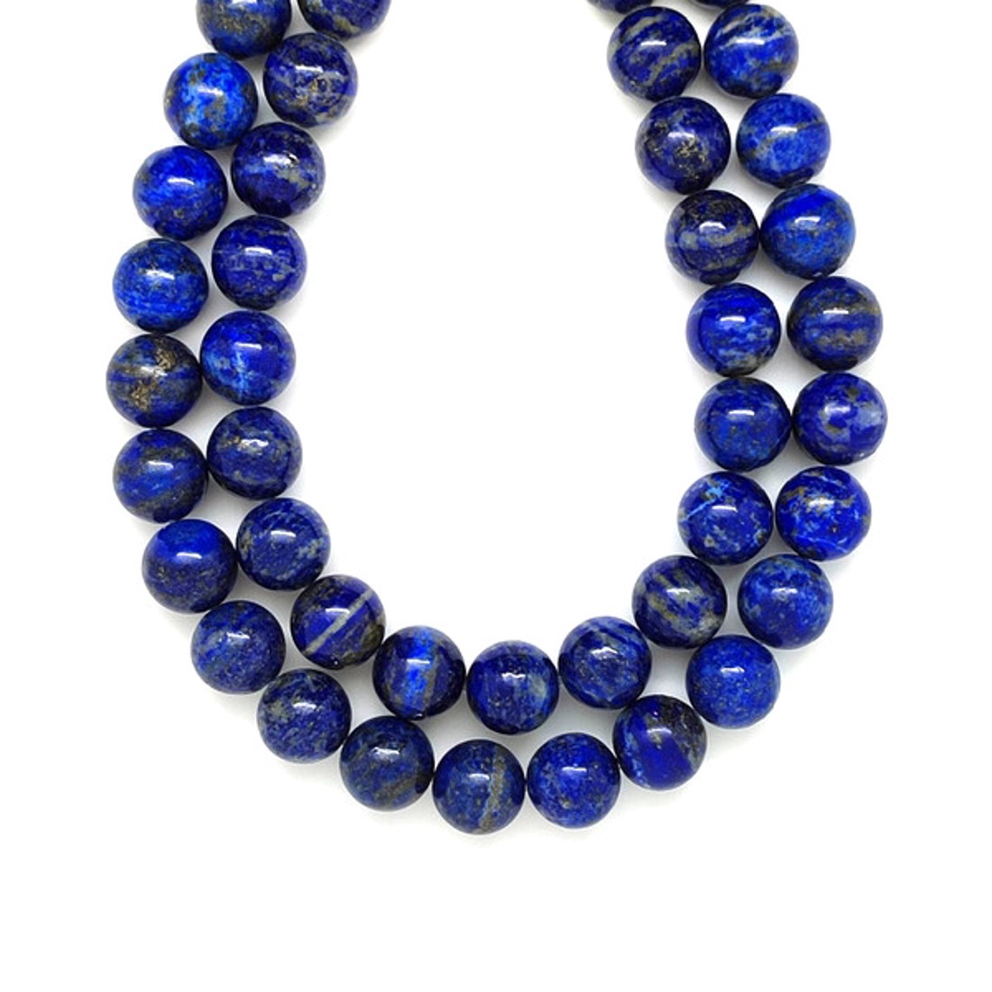 Lapis lazuli golyó 12-13 mm, 38 cm � ásványfüzér, ékszer alapanyag - kellékek & szerszámok - ásvány alapanyag - ásványfüzér - Meska.hu