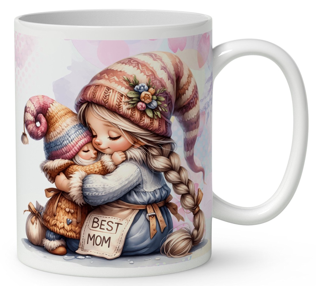 Névvel kérhető - Cuki Anya manó & Lánya mintás bögre - otthon & életmód - konyhafelszerelés, tálalás - tálalás - bögre & csésze - Meska.hu