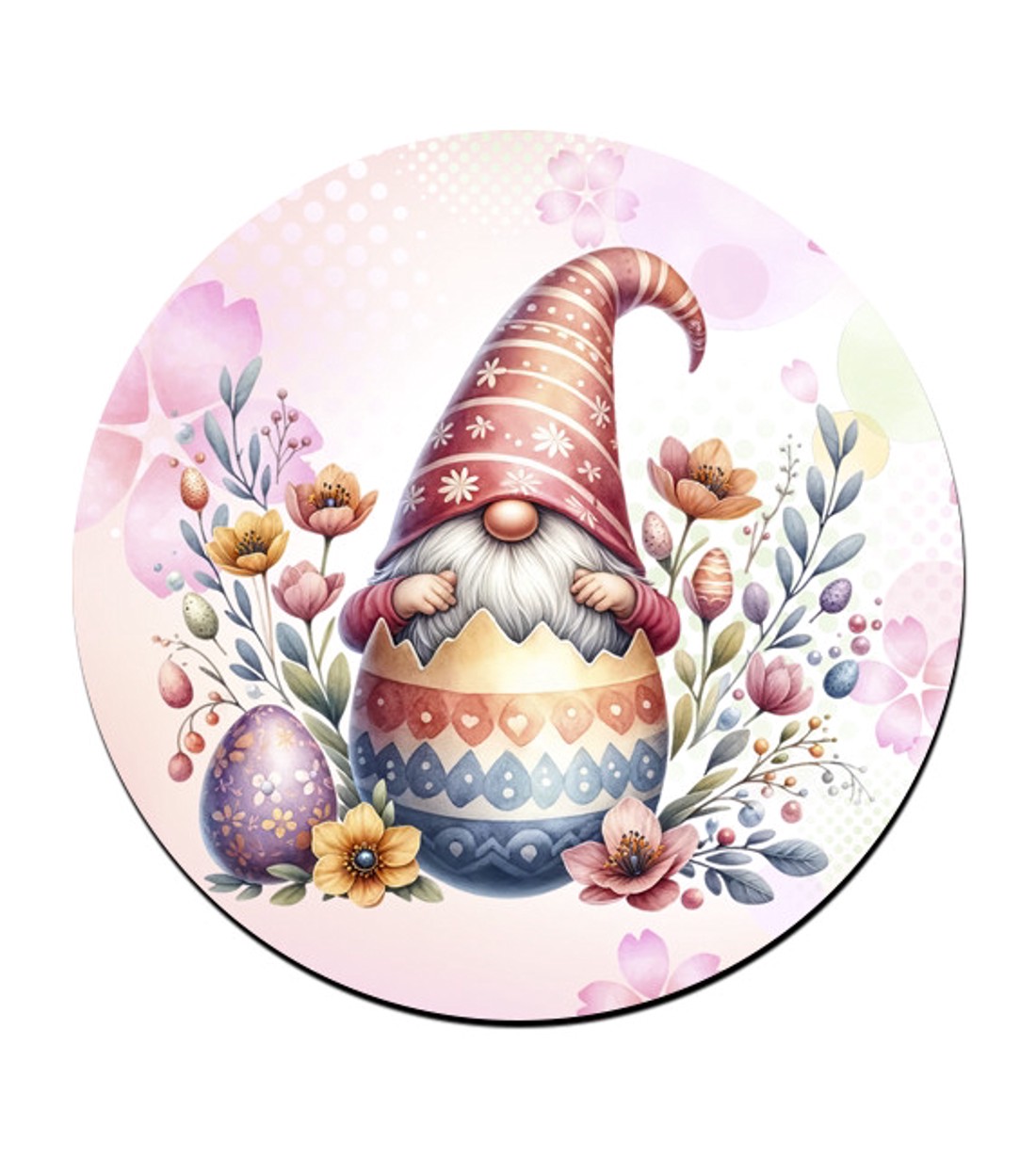 Virágos Húsvéti manó bögre alátét -  - Meska.hu