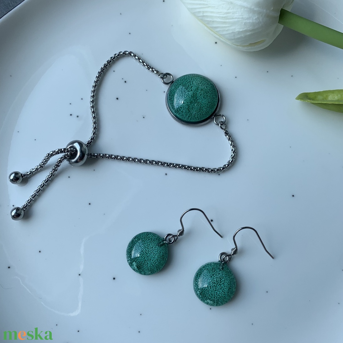 Menta ékszer szett - ékszer - ékszerszett - Meska.hu