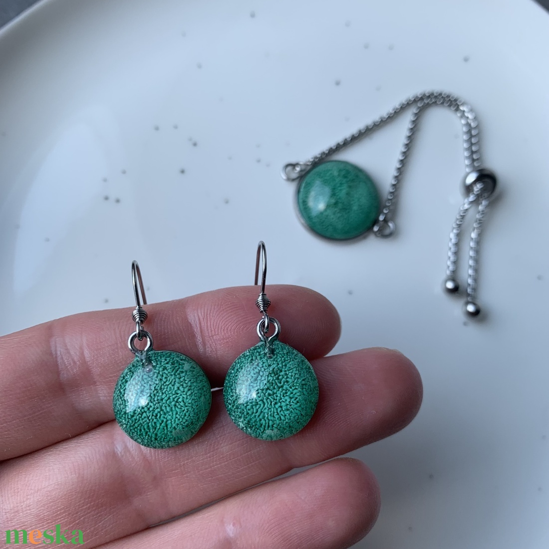 Menta ékszer szett - ékszer - ékszerszett - Meska.hu