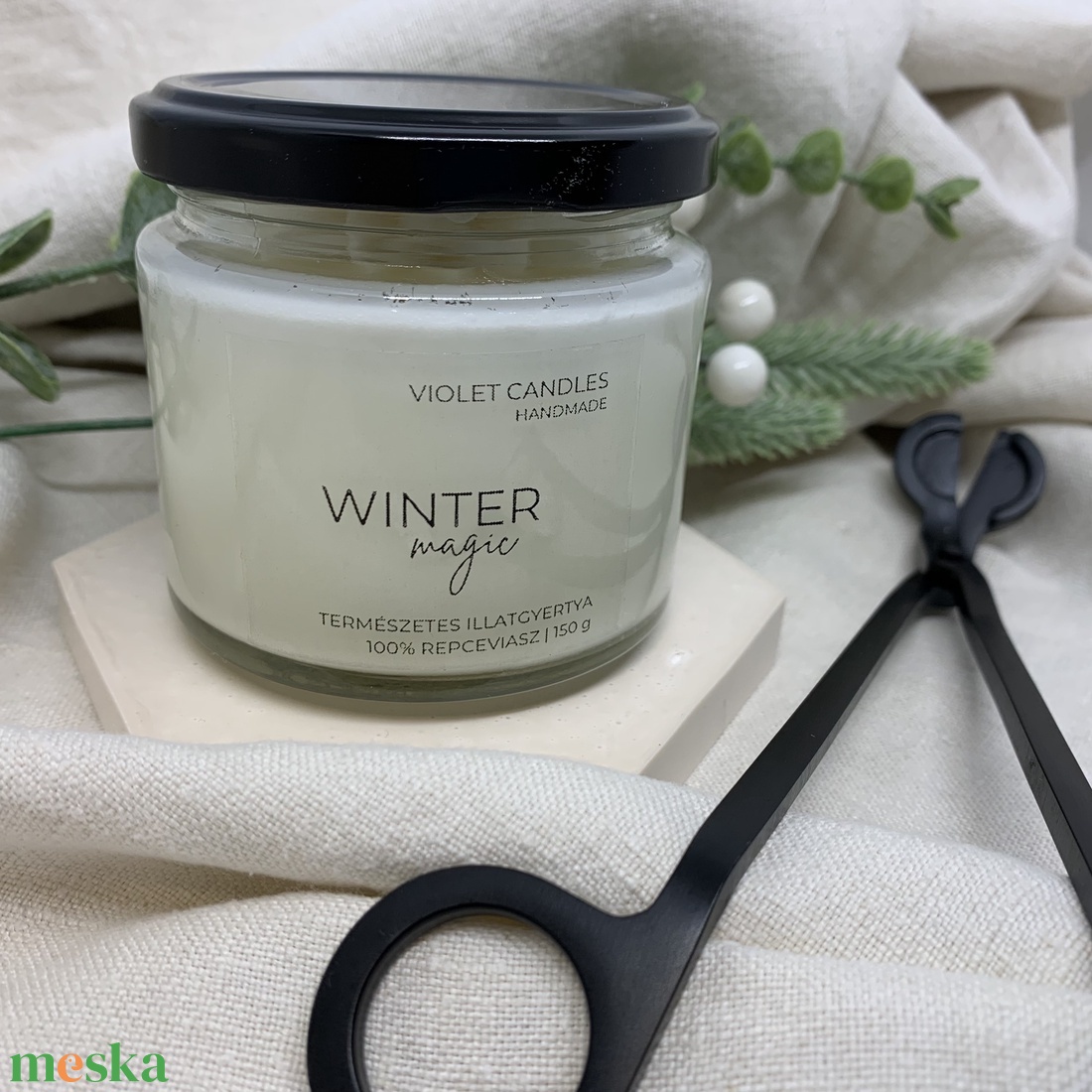 WINTER magic illatgyertya - otthon & életmód - gyertya, illat, aroma - gyertya - Meska.hu