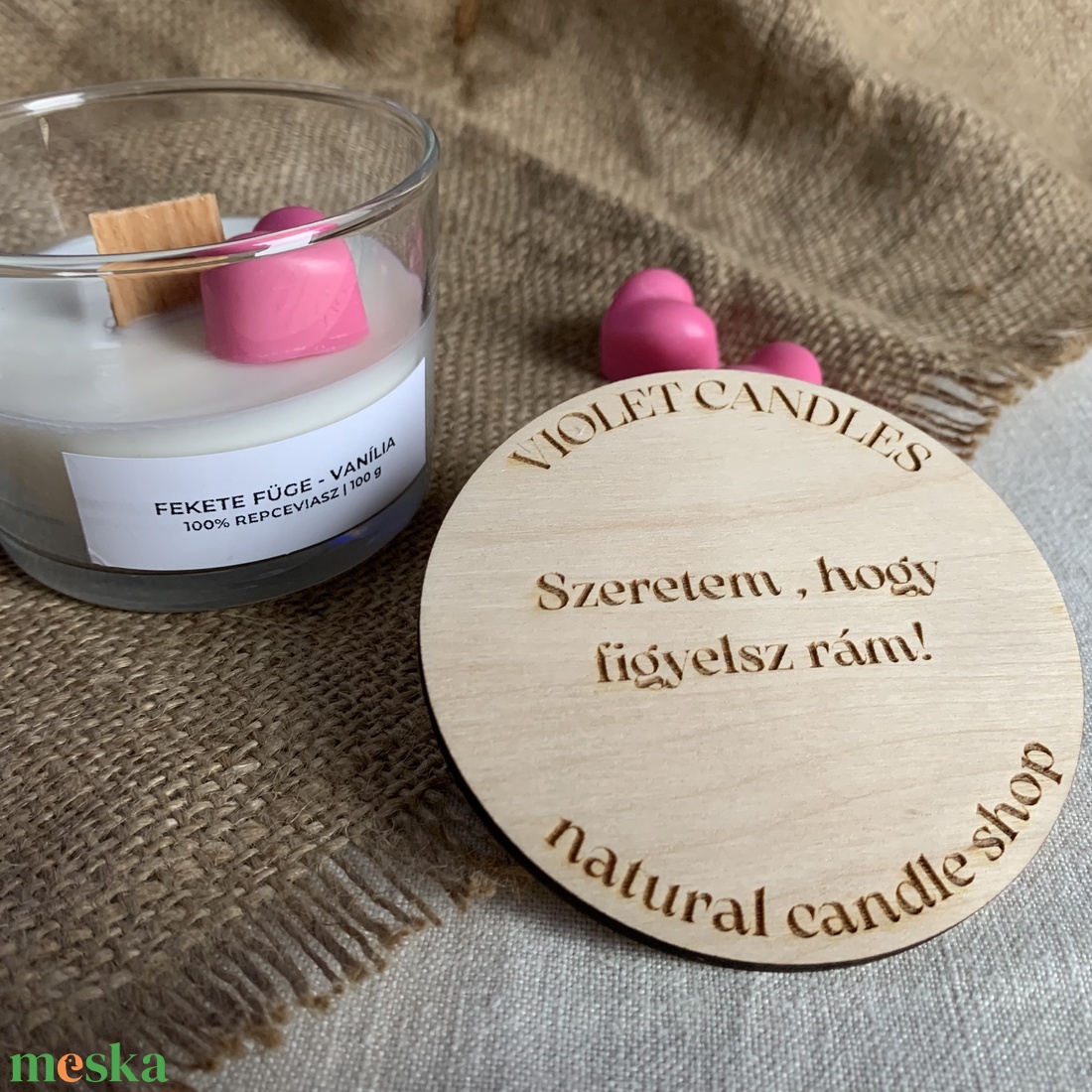 Repceviasz gyertya tetővel - otthon & életmód - gyertya, illat, aroma - gyertya - Meska.hu