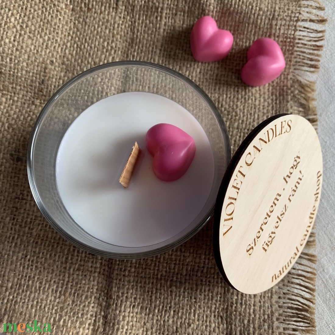Repceviasz gyertya tetővel - otthon & életmód - gyertya, illat, aroma - gyertya - Meska.hu
