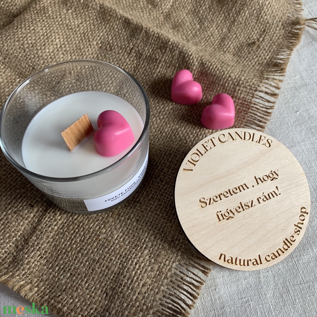 Repceviasz gyertya tetővel - otthon & életmód - gyertya, illat, aroma - gyertya - Meska.hu