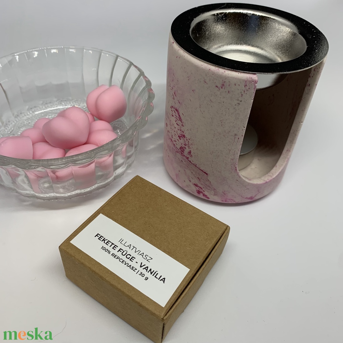 Párologtató és illatviasz csomag - otthon & életmód - gyertya, illat, aroma - párologtató - Meska.hu