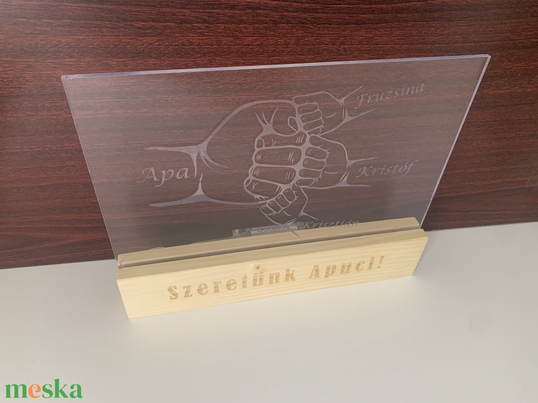 Világító LED lámpa - otthon & életmód - dekoráció - asztal és polc dekoráció - asztaldísz - Meska.hu