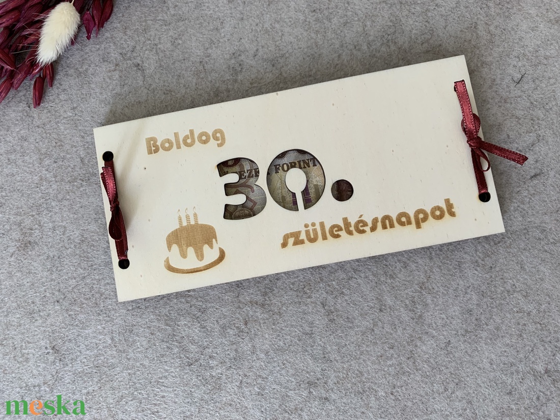 Születésnapi számos pénzátadó - esküvő - emlék & ajándék - nászajándék - esküvői pénzátadó doboz - Meska.hu