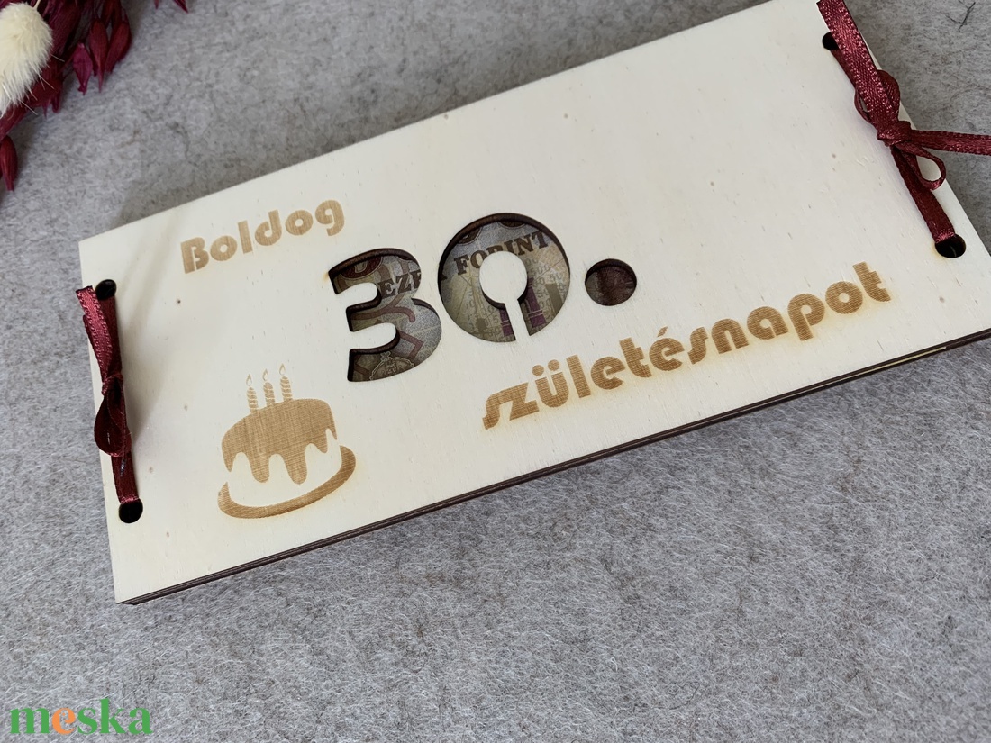 Születésnapi számos pénzátadó - esküvő - emlék & ajándék - nászajándék - esküvői pénzátadó doboz - Meska.hu