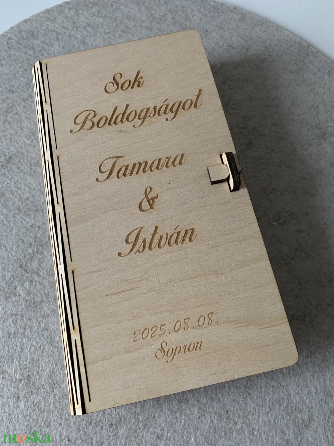 Fa pénzátadó doboz  személyre szabott esküvői ajándék - esküvő - emlék & ajándék - nászajándék - esküvői pénzátadó doboz - Meska.hu