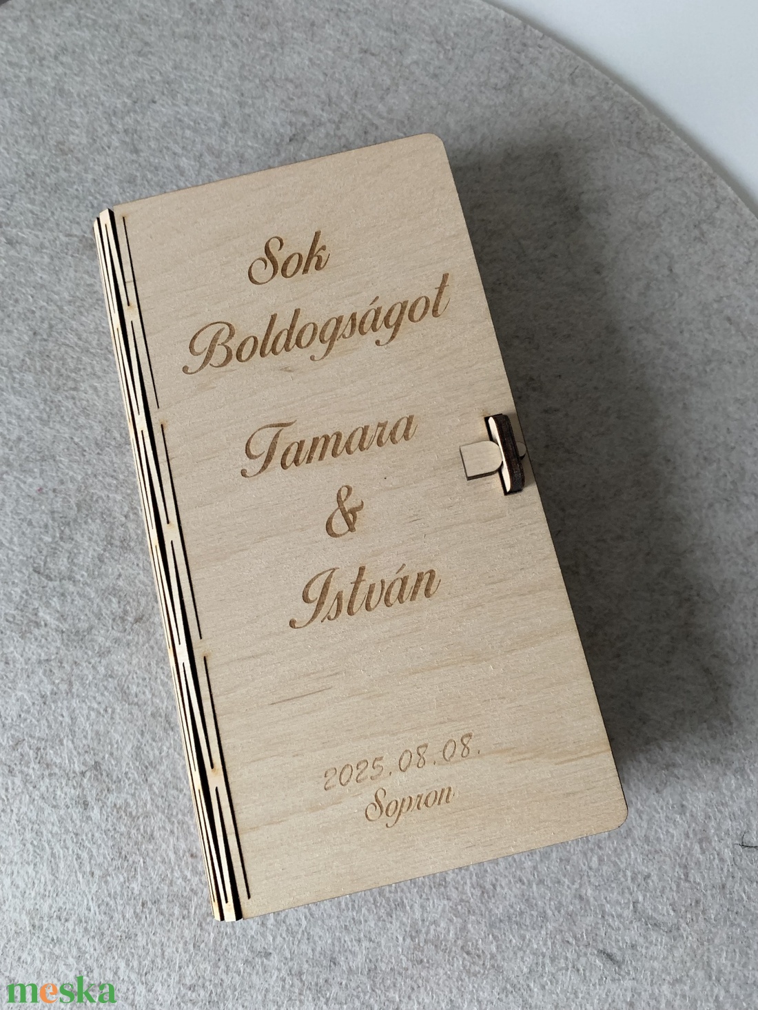 Fa pénzátadó doboz  személyre szabott esküvői ajándék - esküvő - emlék & ajándék - nászajándék - esküvői pénzátadó doboz - Meska.hu