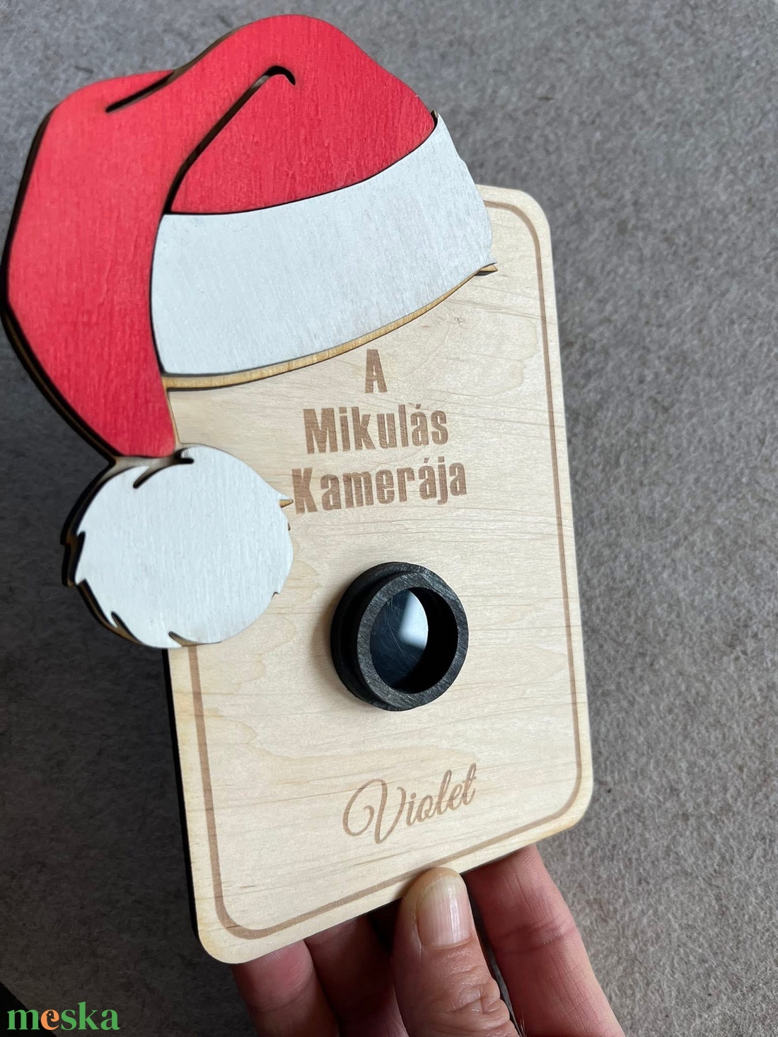 A Mikulás kamerája, vicces karácsonyi dekoráció gyerekeknek - karácsony - mikulás - mikulás beltéri dekoráció - Meska.hu