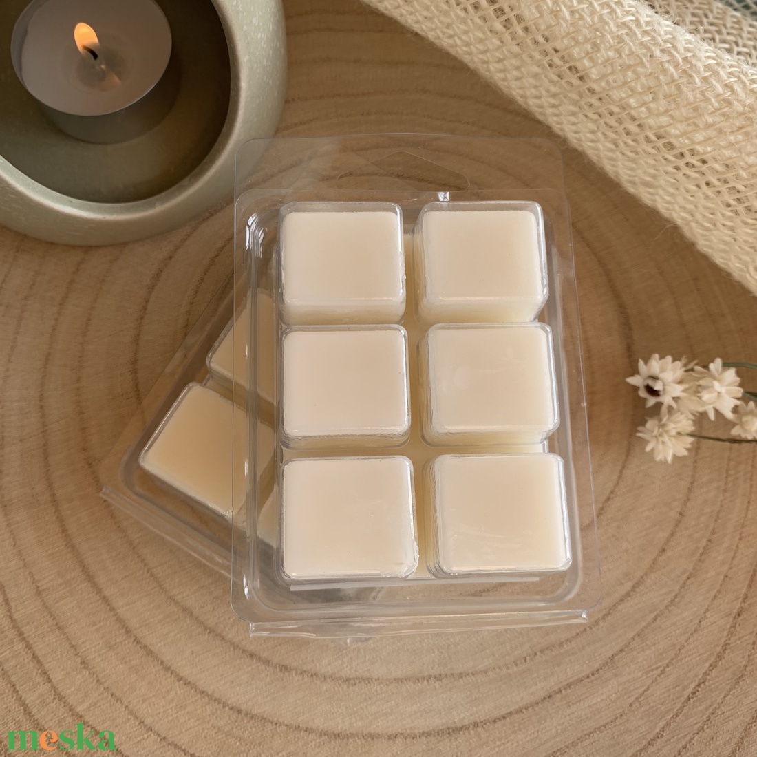 Kézműves illatviasz tömb - vanília illattal - otthon & életmód - gyertya, illat, aroma - gyertya - Meska.hu