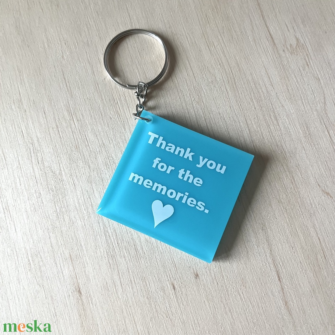 �Thank you for the memories türkiz kulcstartó � Köszönöm az emlékeket egyedi ajándék - táska & tok - kulcstartó & táskadísz - kulcstartó - Meska.hu