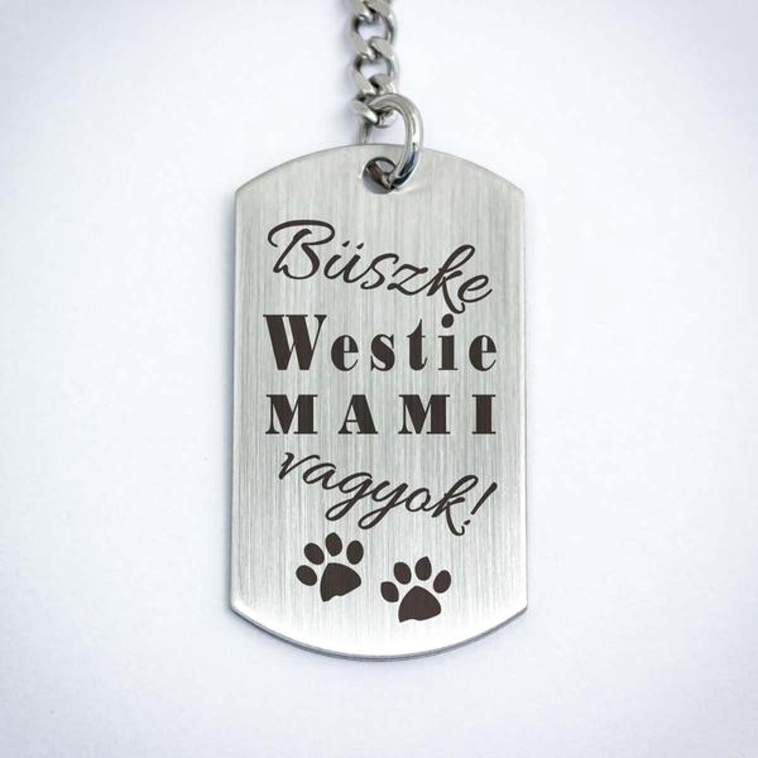 Büszke westie mami vagyok acél medálos kulcstartó - táska & tok - kulcstartó & táskadísz - kulcstartó - Meska.hu Büszke westie mami vagyok acél medálos kulcstartó - táska & tok - kulcstartó & táskadísz - kulcstartó - Meska.hu