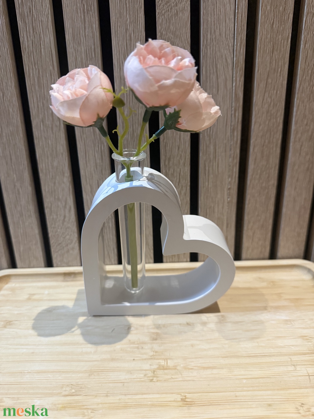 Szív alakú váza - otthon & életmód - virágdekoráció - virágtartó - váza - Meska.hu