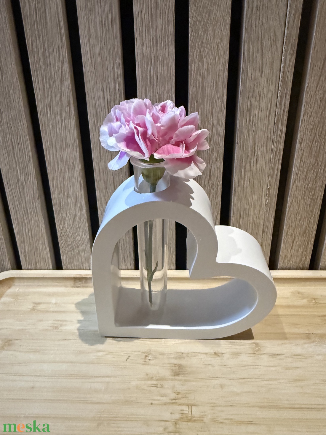 Szív alakú váza - otthon & életmód - virágdekoráció - virágtartó - váza - Meska.hu