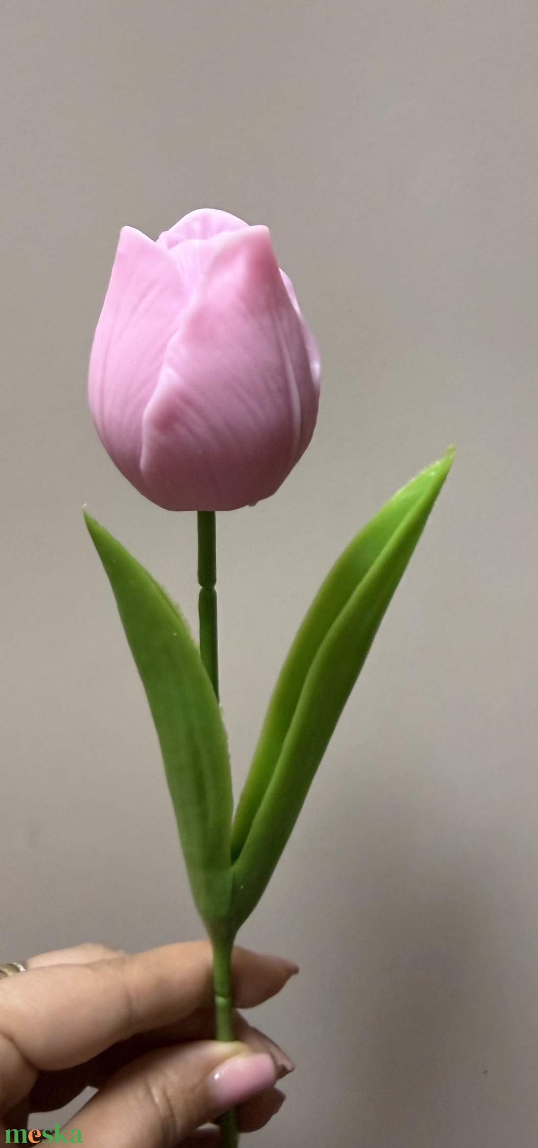 Szálas szójaviasz tulipán - otthon & életmód - virágdekoráció - virágok - szálas virág - Meska.hu