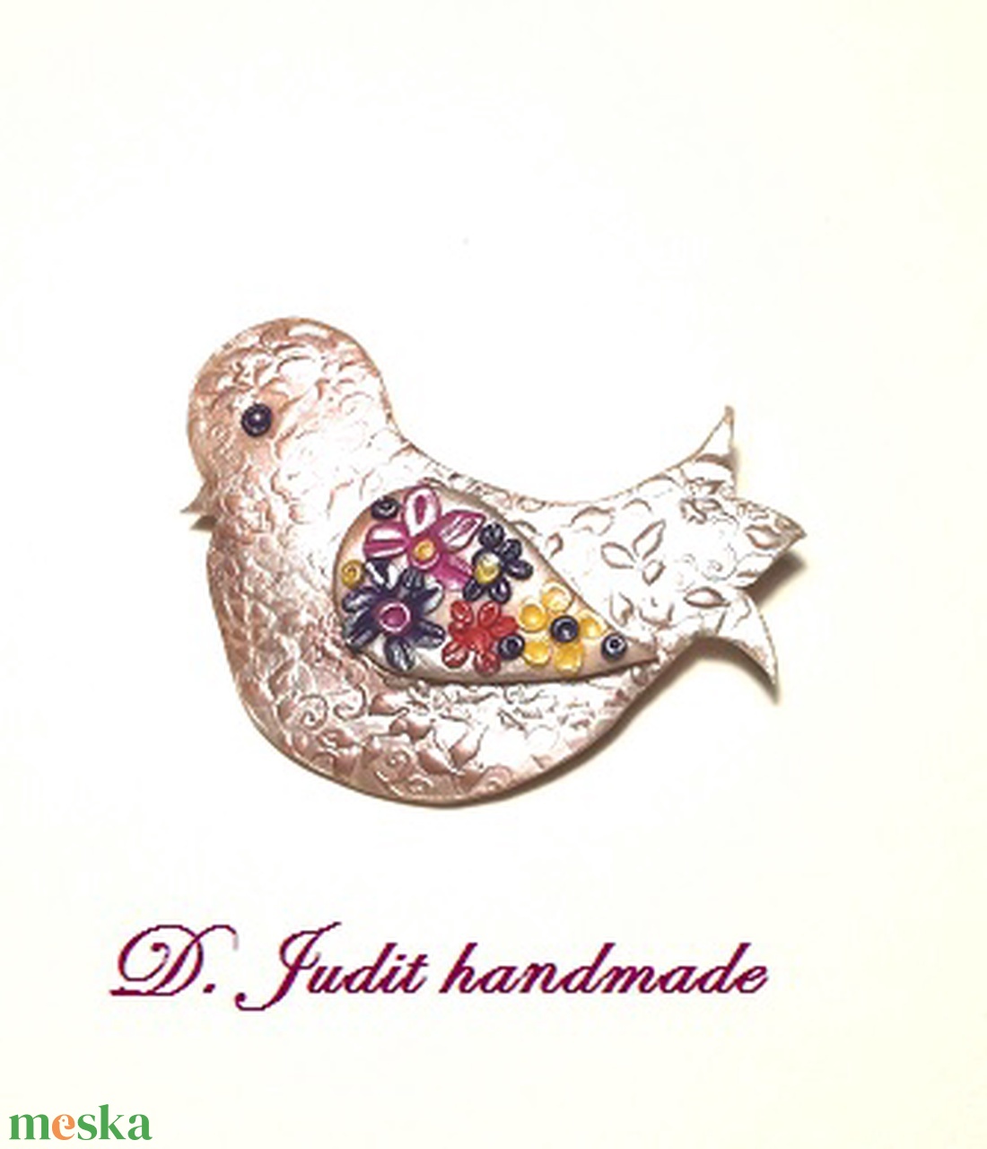 Madárka - ékszer - kitűző és bross - Meska.hu