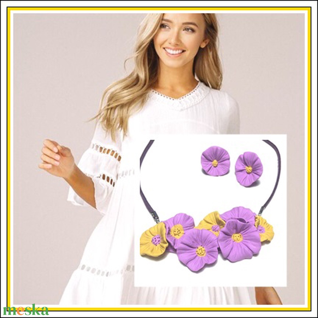 Petúnia  ékszerszett - ékszer - ékszerszett - Meska.hu