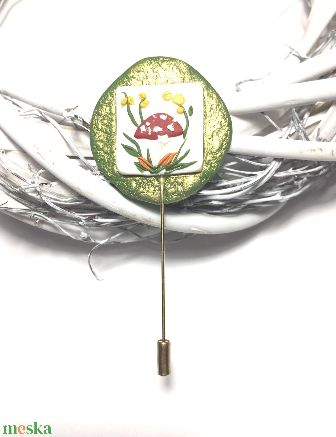 Gomba kitűző - ékszer - kitűző és bross - Meska.hu Gomba kitűző - ékszer - kitűző és bross - Meska.hu