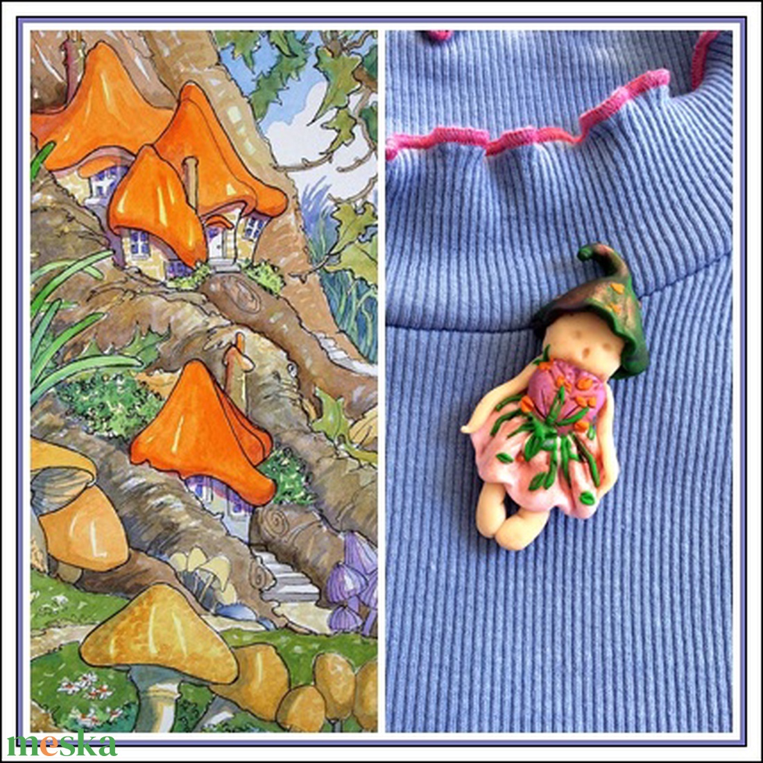 Manólányka kitűző - ékszer - kitűző és bross - kitűző - Meska.hu Manólányka kitűző - ékszer - kitűző és bross - kitűző - Meska.hu