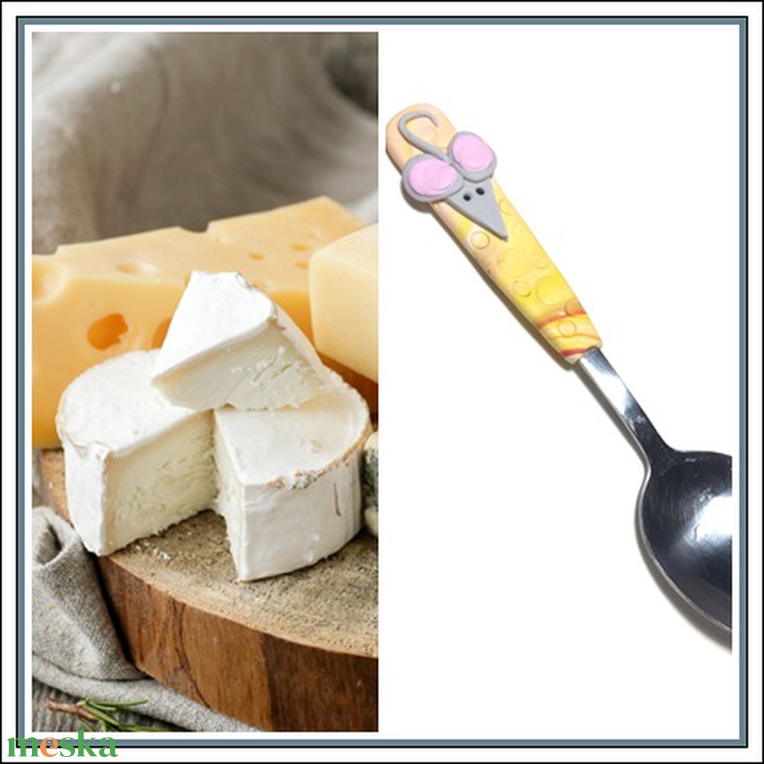 Egérkés kiskanál - otthon & életmód - konyhafelszerelés, tálalás - tálalás - kanál & villa - Meska.hu