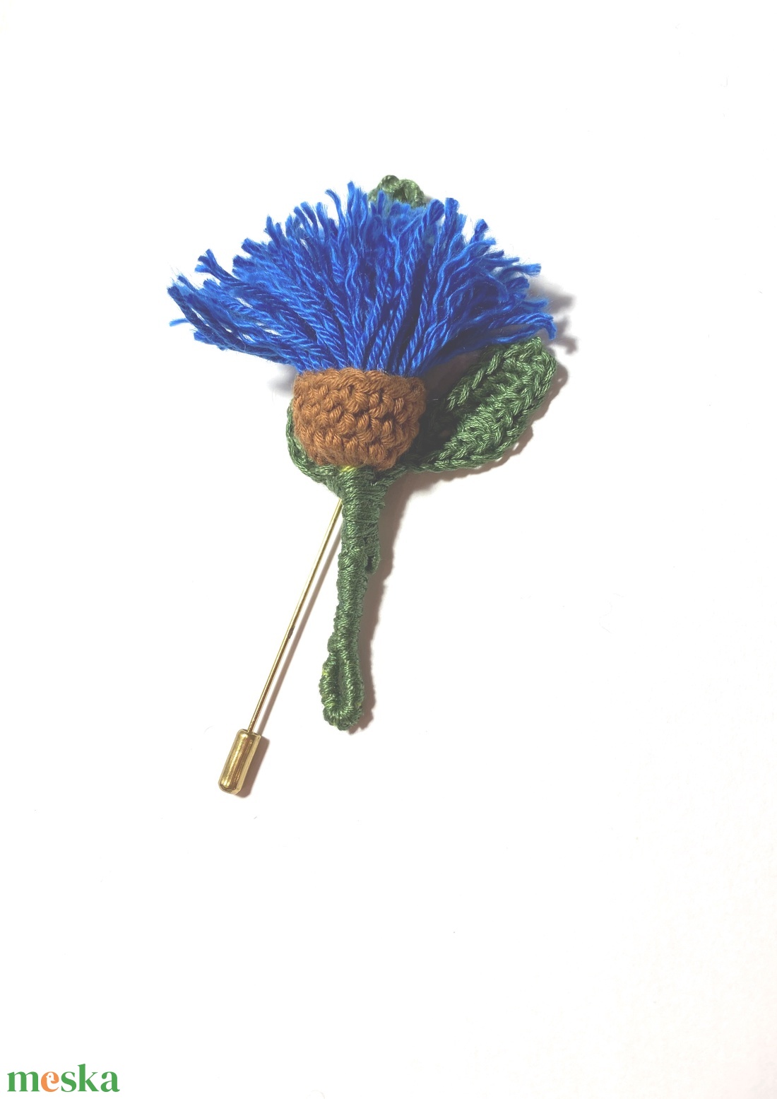 Búzavirág kitűző - ékszer - kitűző és bross - Meska.hu
