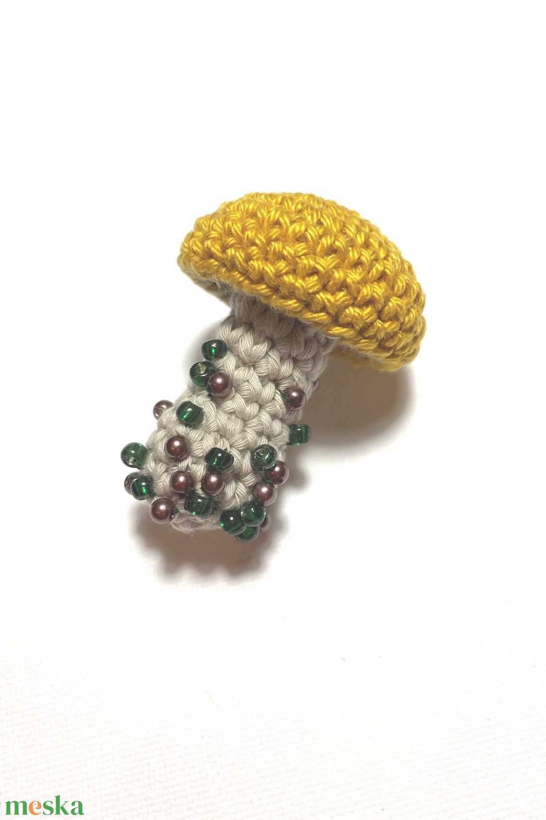 sárga gomba kitűző - ékszer - kitűző és bross - Meska.hu
