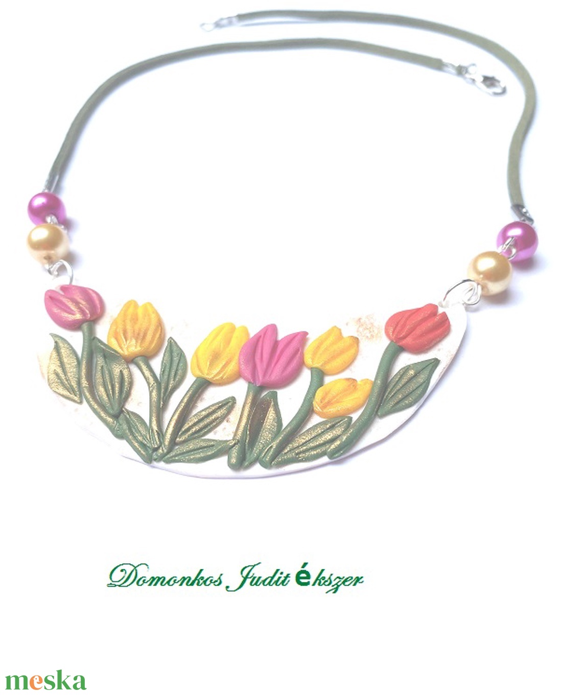 Tulipános nyaklánc - ékszer - nyaklánc - medálos nyaklánc - Meska.hu Tulipános nyaklánc - ékszer - nyaklánc - medálos nyaklánc - Meska.hu