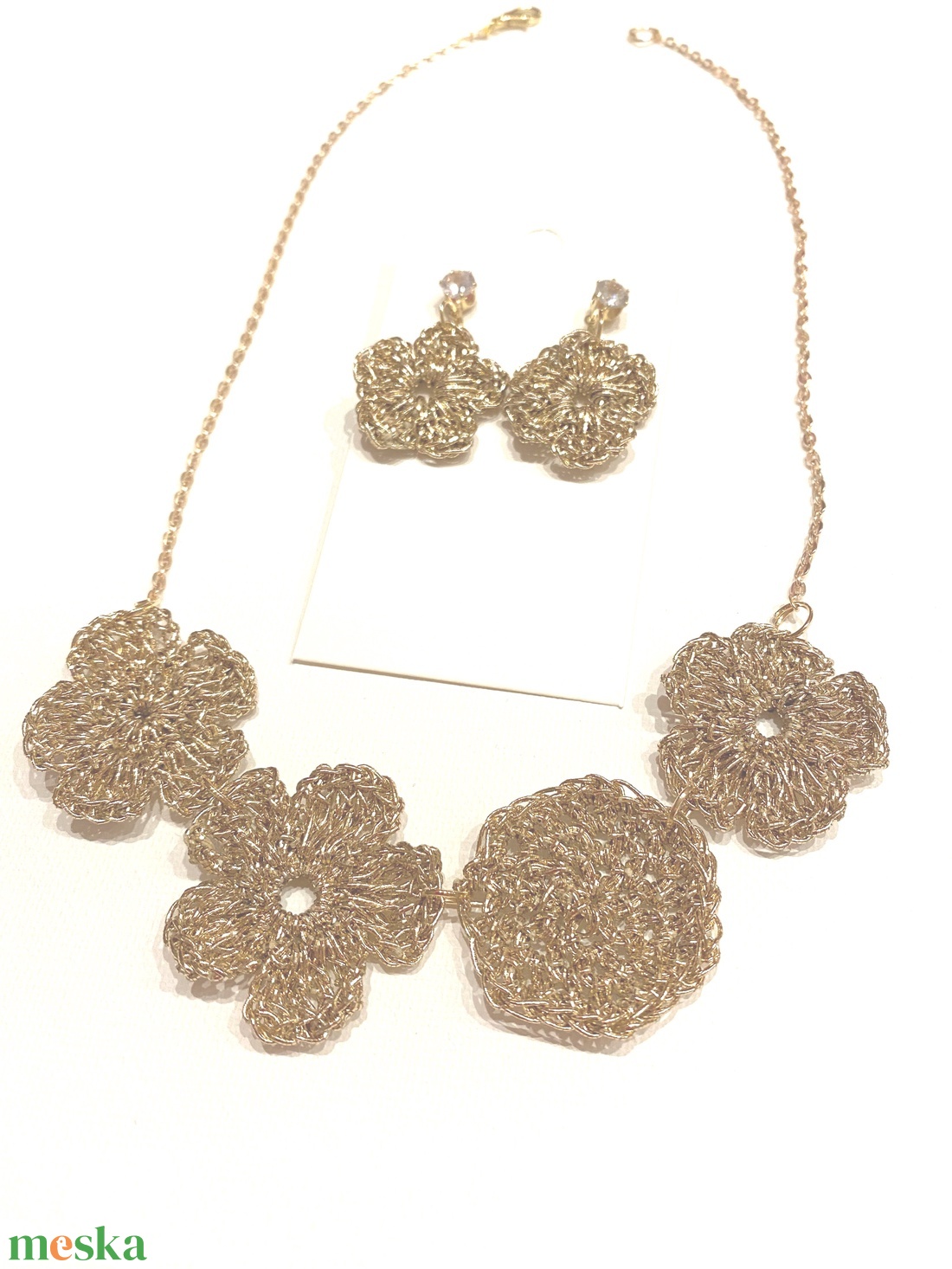 Arany színű ékszerszett - ékszer - ékszerszett - Meska.hu