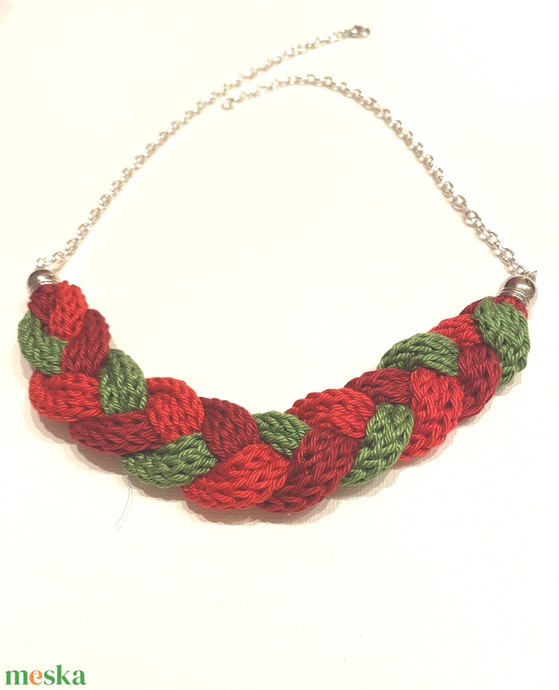 Karácsonyi színek - ékszer - nyaklánc - medál nélküli nyaklánc - Meska.hu