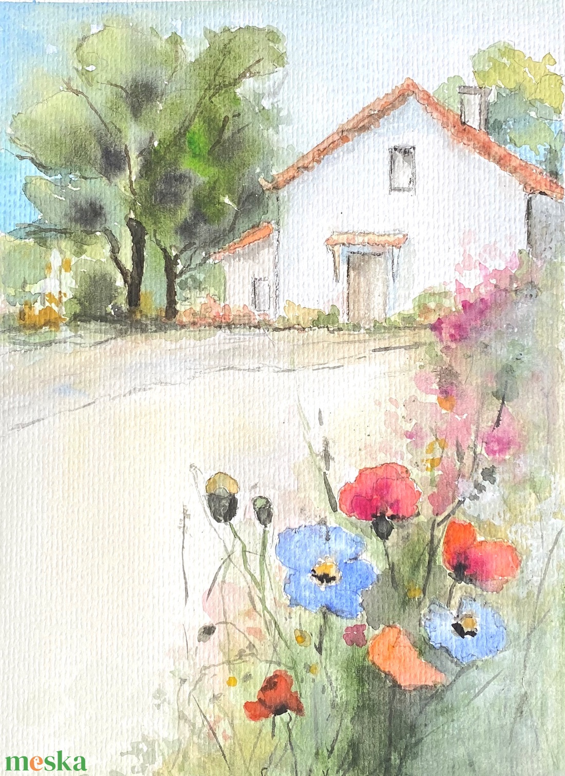 Nyári csend - művészet - festmény - akvarell - Meska.hu