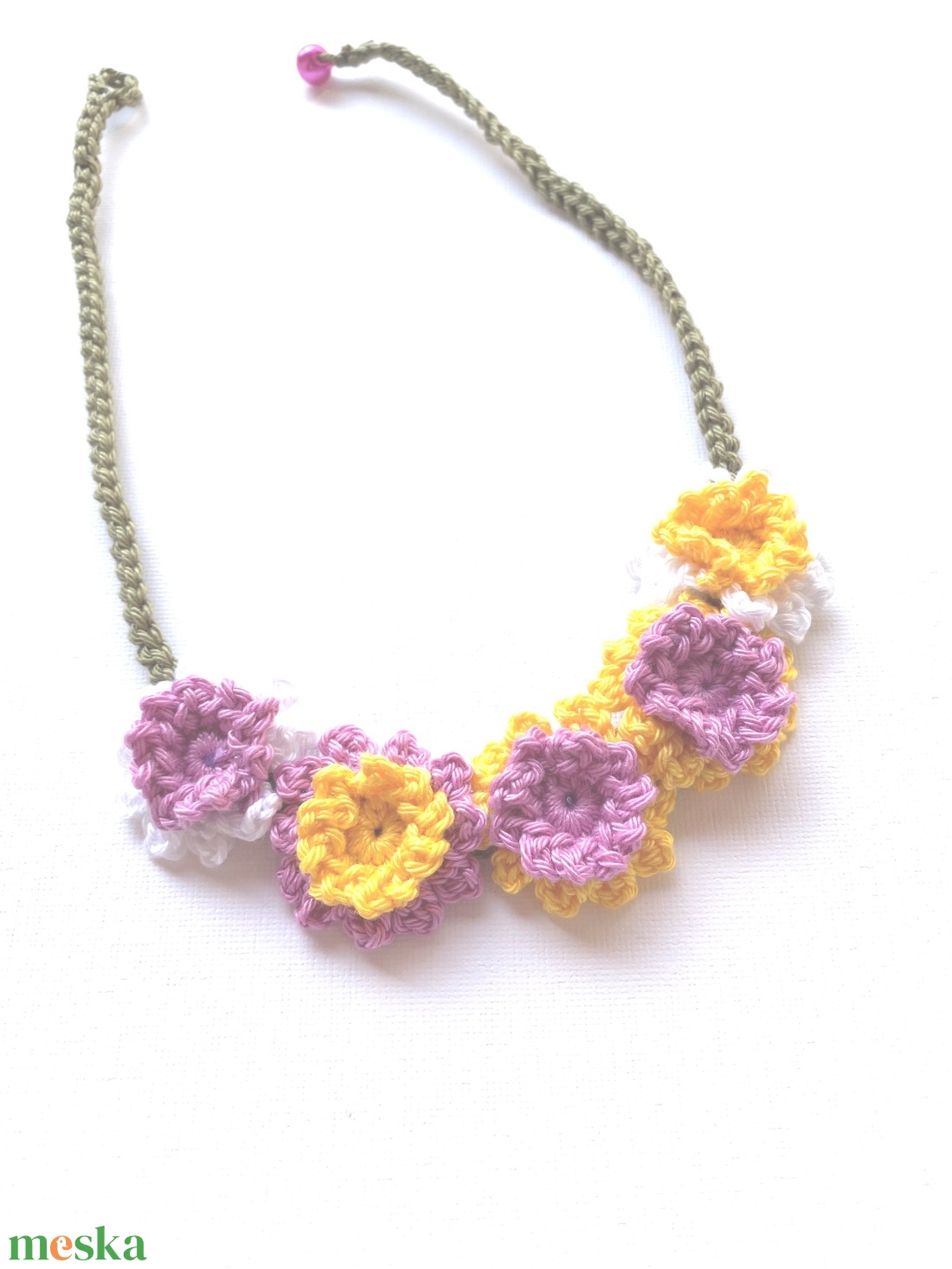 Tavaszi virágok - ékszer - nyaklánc - statement nyaklánc - Meska.hu