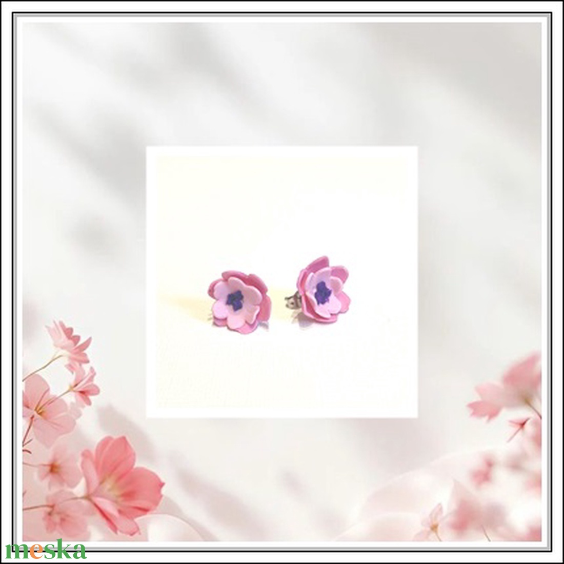 Kisvirág - ékszer - fülbevaló - pötty fülbevaló - Meska.hu