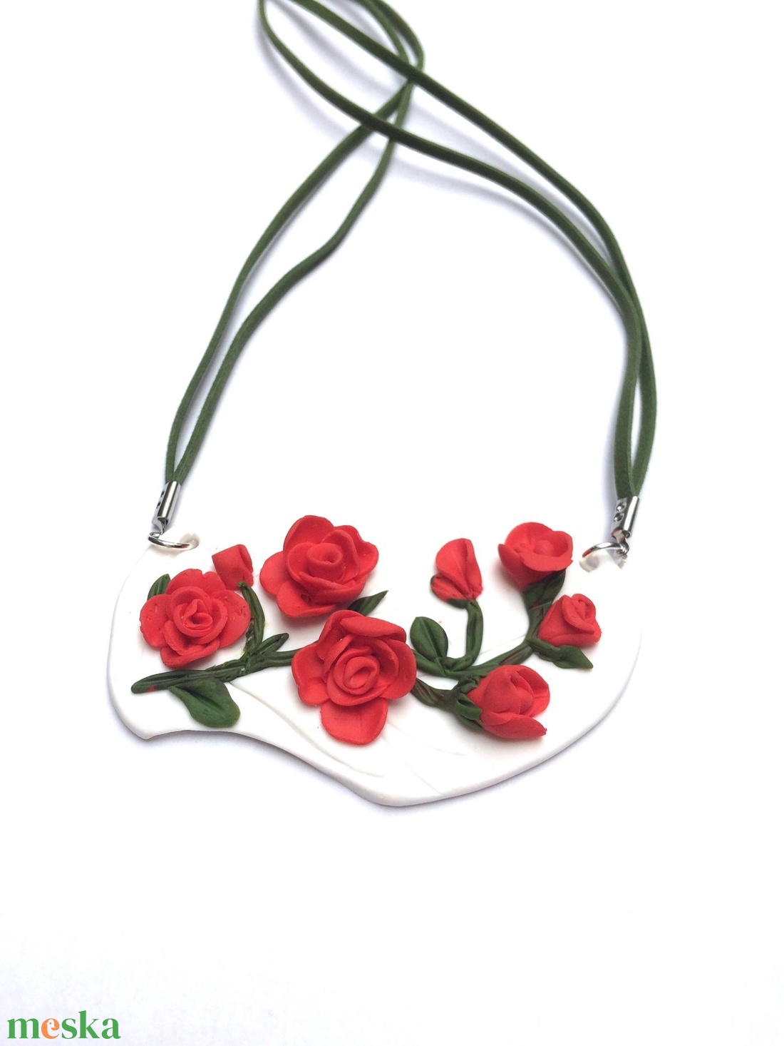 Rózsák a kertben - ékszer - nyaklánc - statement nyaklánc - Meska.hu