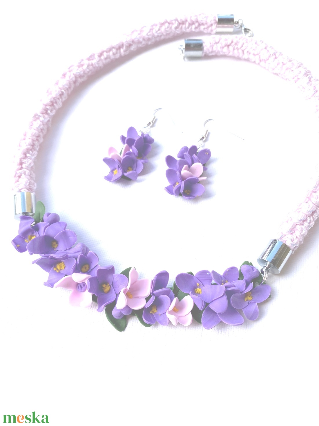 Virágos ékszerszett - ékszer - ékszerszett - Meska.hu