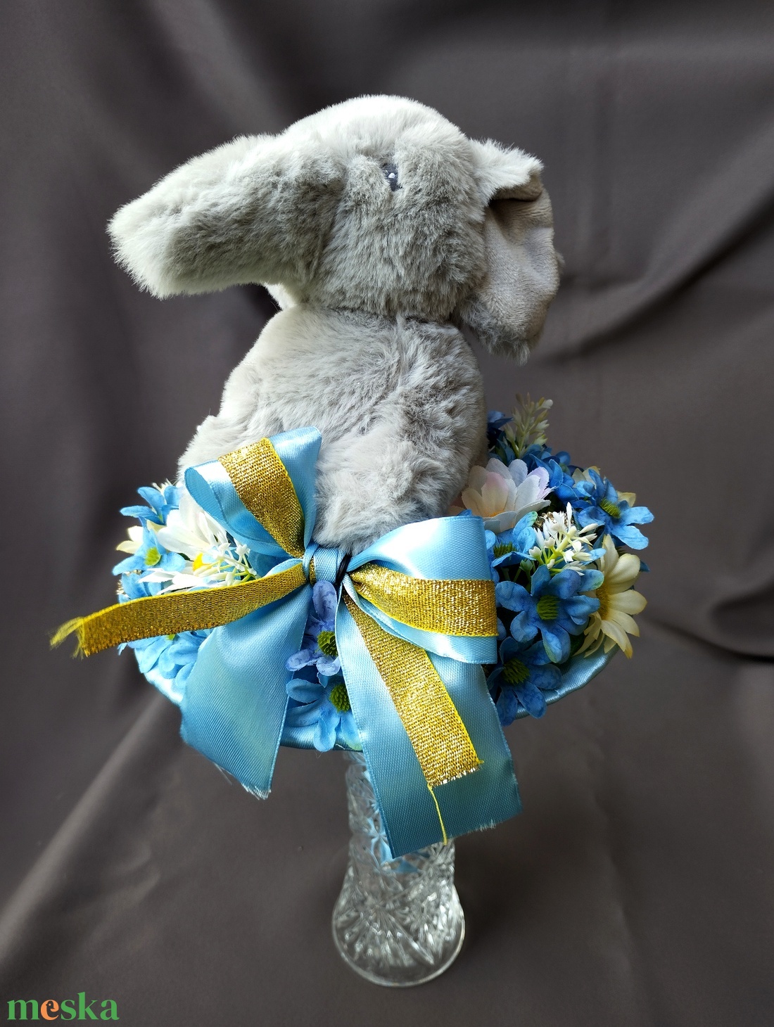 Saját készítésű egyedi óvodai elefántos ballagási csokor, örök csokor - otthon & életmód - dekoráció - virágdísz és tartó - csokor & virágdísz - Meska.hu